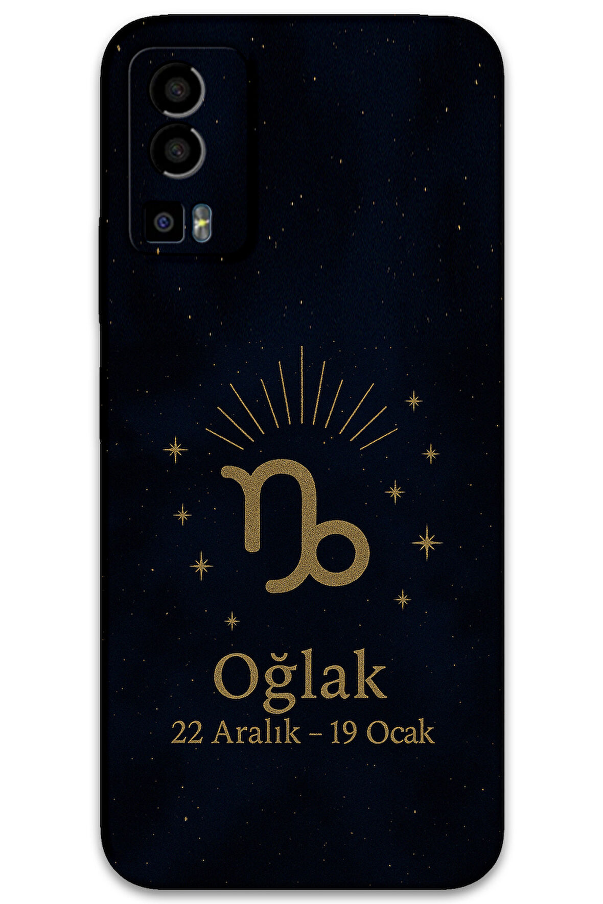 GM 23 Uyumlu Oğlak Burcu Desenli Telefon Kılıfı + Ekran Koruyucu - 5777