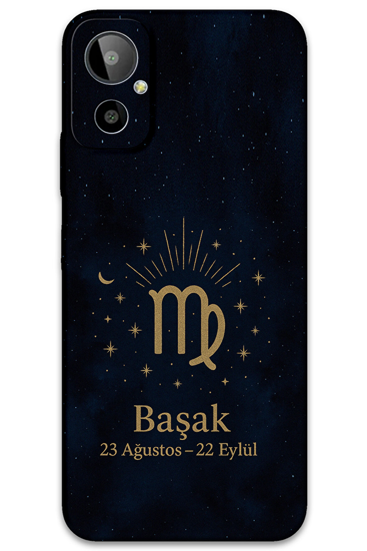 GM 23 SE Uyumlu Başak Burcu Desenli Telefon Kılıfı + Ekran Koruyucu - 5773
