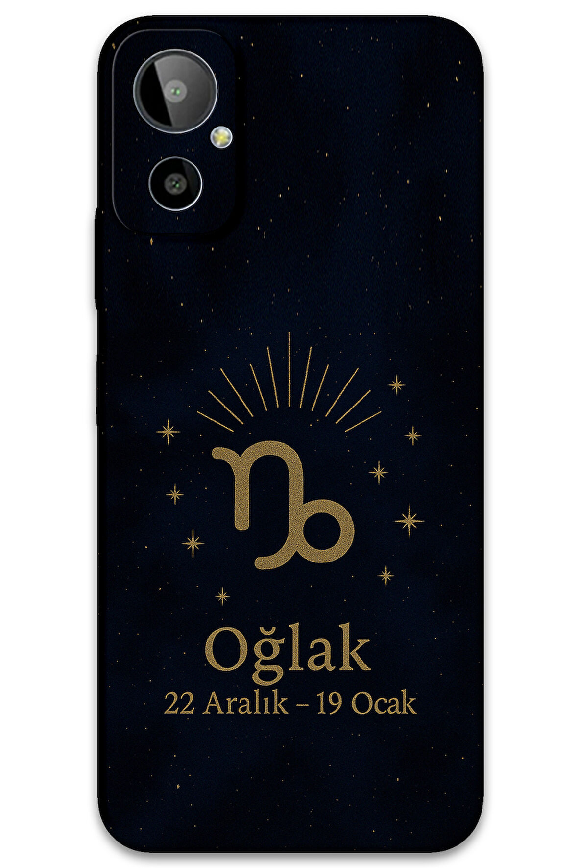 GM 23 SE Uyumlu Oğlak Burcu Desenli Telefon Kılıfı + Ekran Koruyucu - 5777