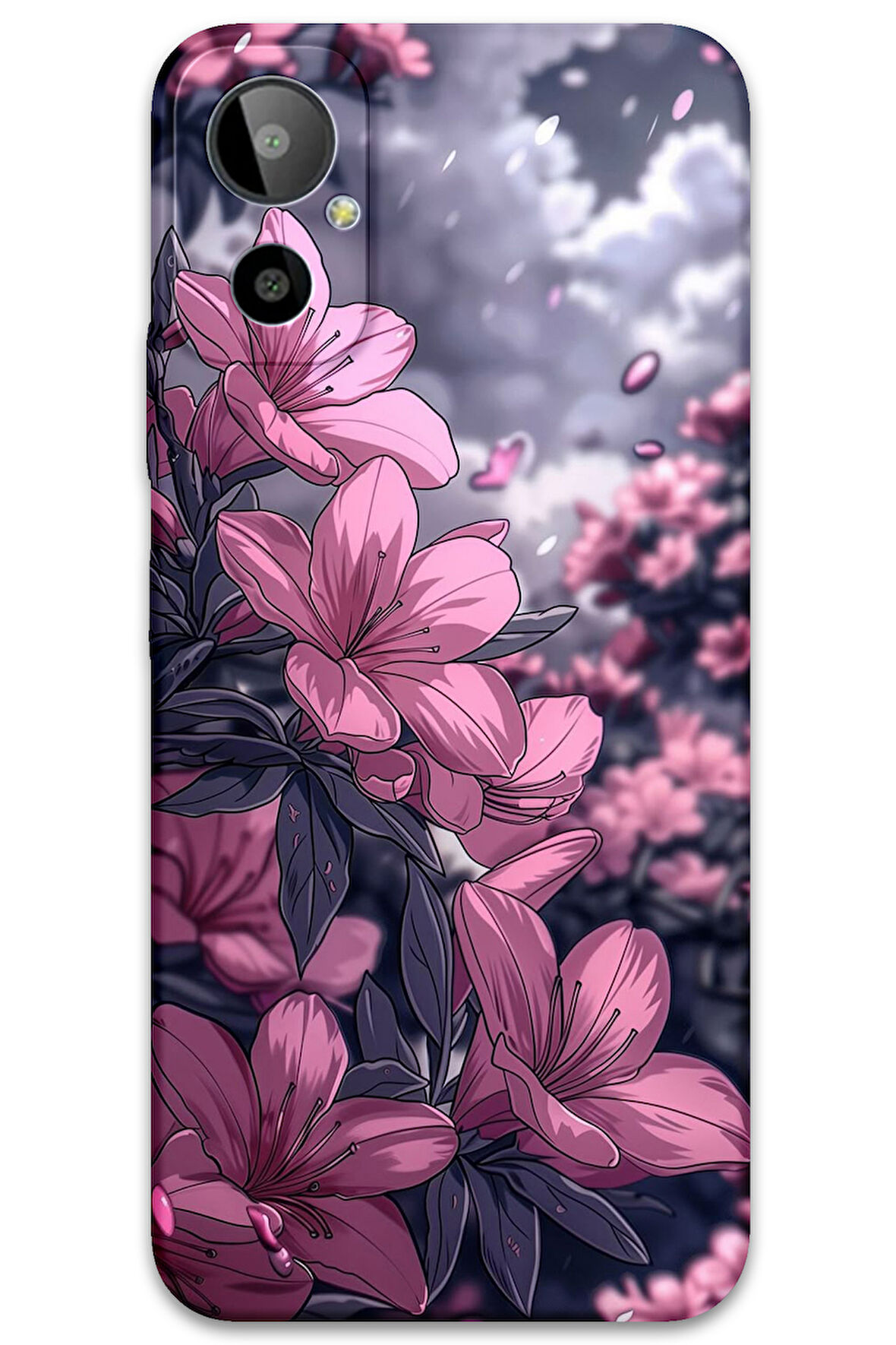 GM 23 SE Uyumlu Çiçek Desenli Telefon Kılıfı + Ekran Koruyucu - 5796