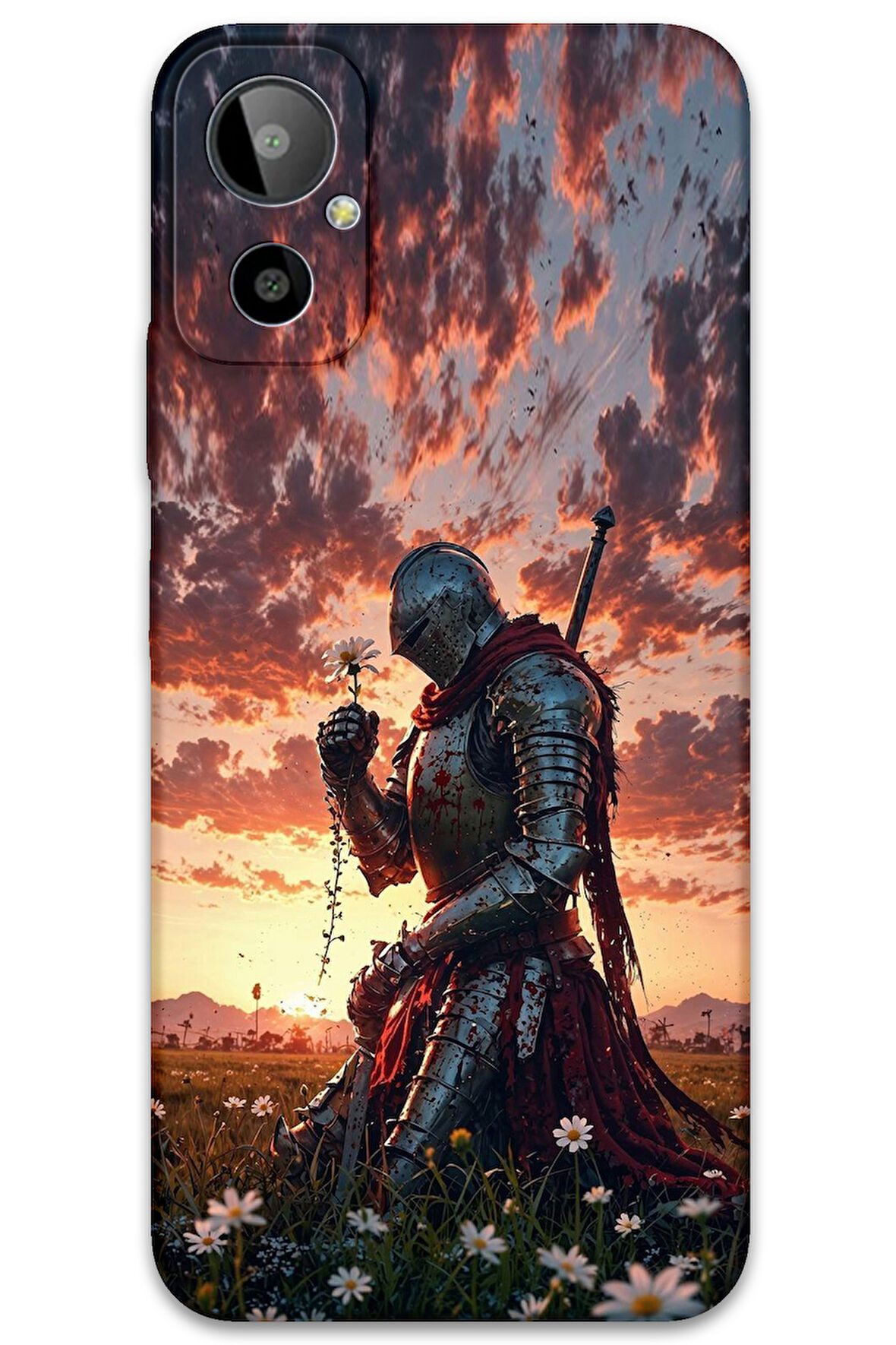 GM 23 SE Uyumlu Retro Desenli Telefon Kılıfı + Ekran Koruyucu - 5842