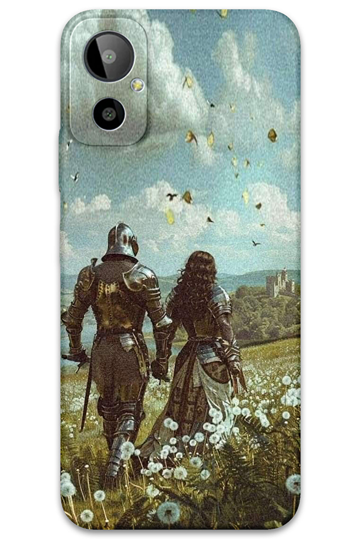 GM 23 SE Uyumlu Retro Desenli Telefon Kılıfı + Ekran Koruyucu - 5843