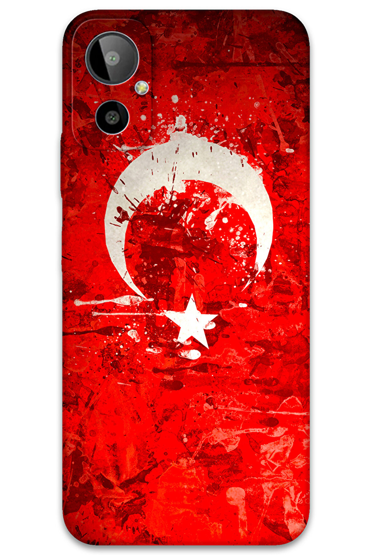 GM 23 SE Uyumlu Türk Bayrağı Desenli Telefon Kılıfı + Ekran Koruyucu - 5847