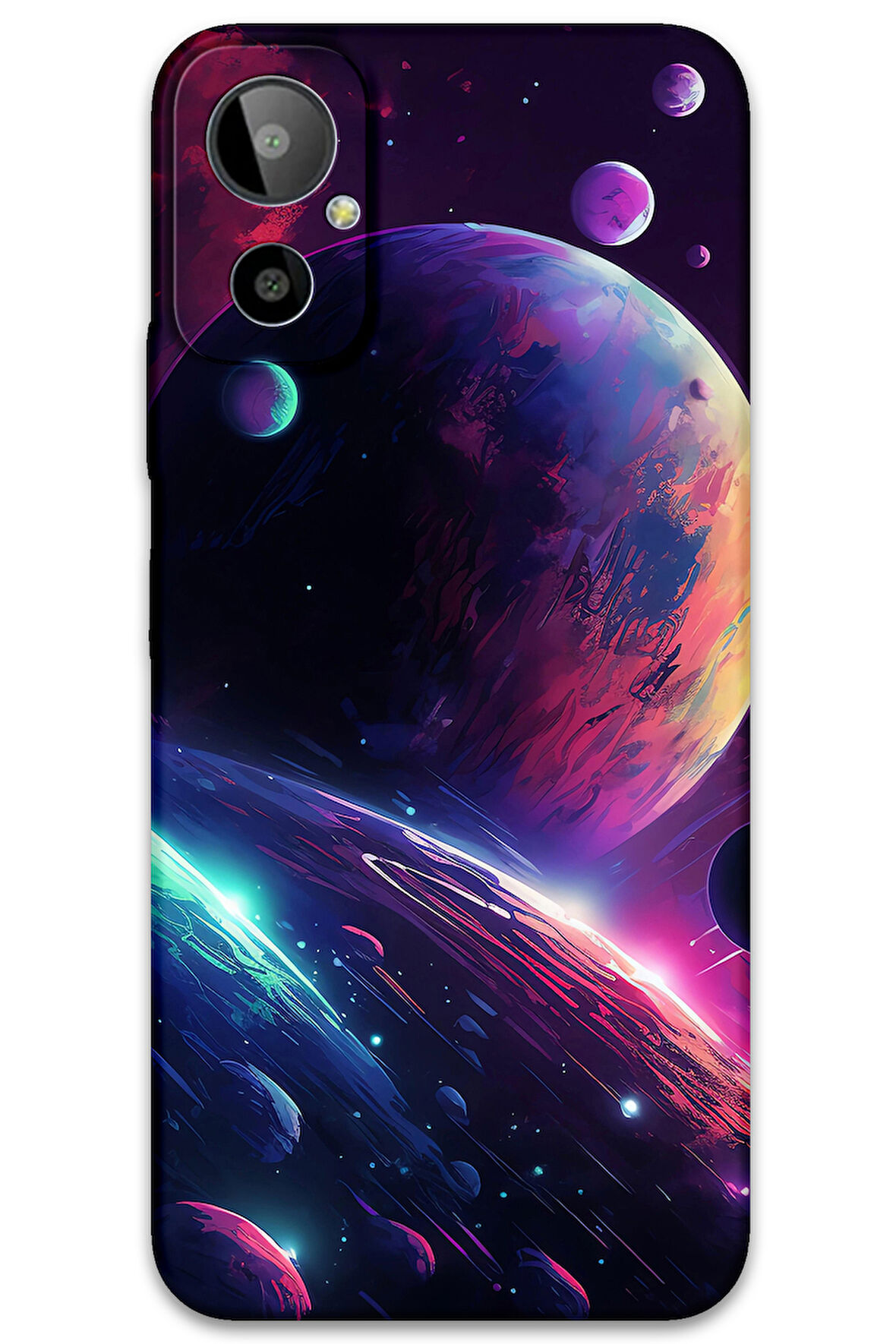 GM 23 SE Uyumlu Uzay Desenli Telefon Kılıfı + Ekran Koruyucu - 5862