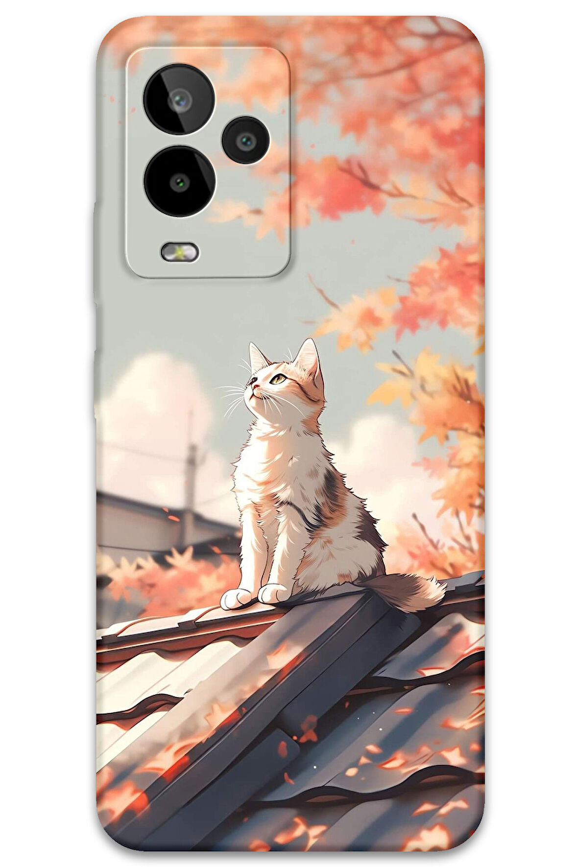 GM 24 Pro Uyumlu Kedi Desenli Telefon Kılıfı + Ekran Koruyucu - 5784