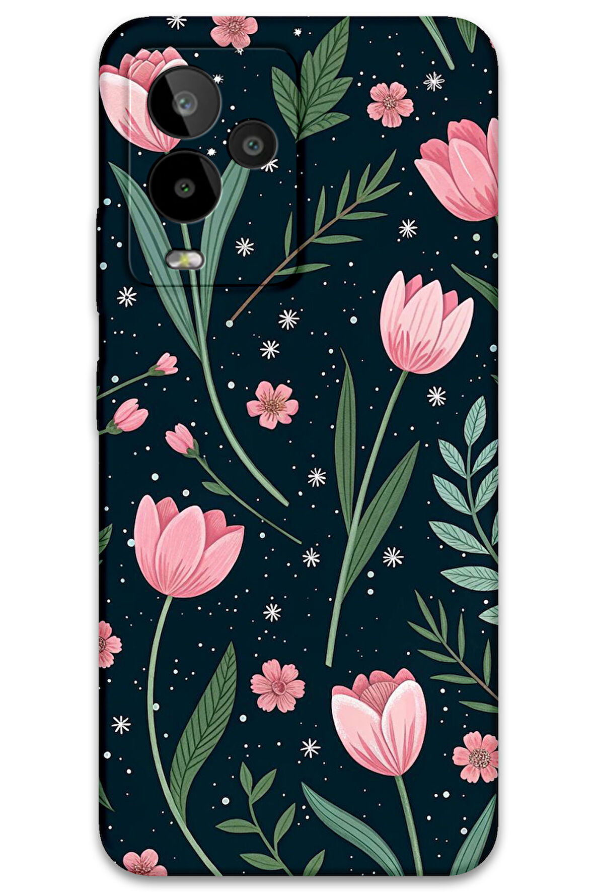 GM 24 Pro Uyumlu Çiçek Desenli Telefon Kılıfı + Ekran Koruyucu - 5788