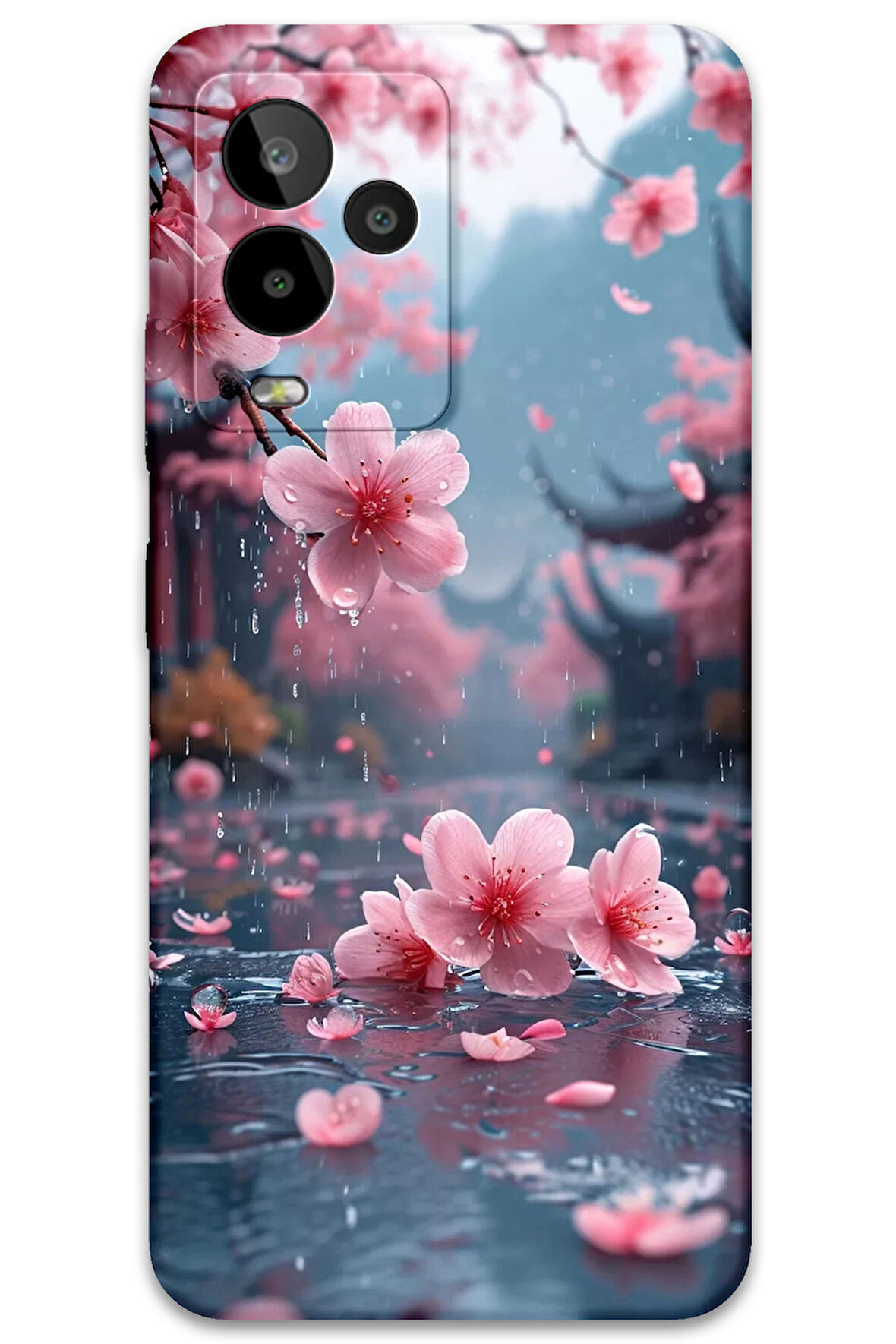 GM 24 Pro Uyumlu Çiçek Desenli Telefon Kılıfı + Ekran Koruyucu - 5794