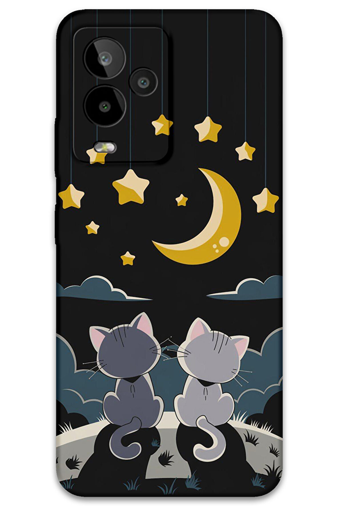 GM 24 Pro Uyumlu Kedi Desenli Telefon Kılıfı + Ekran Koruyucu - 5809