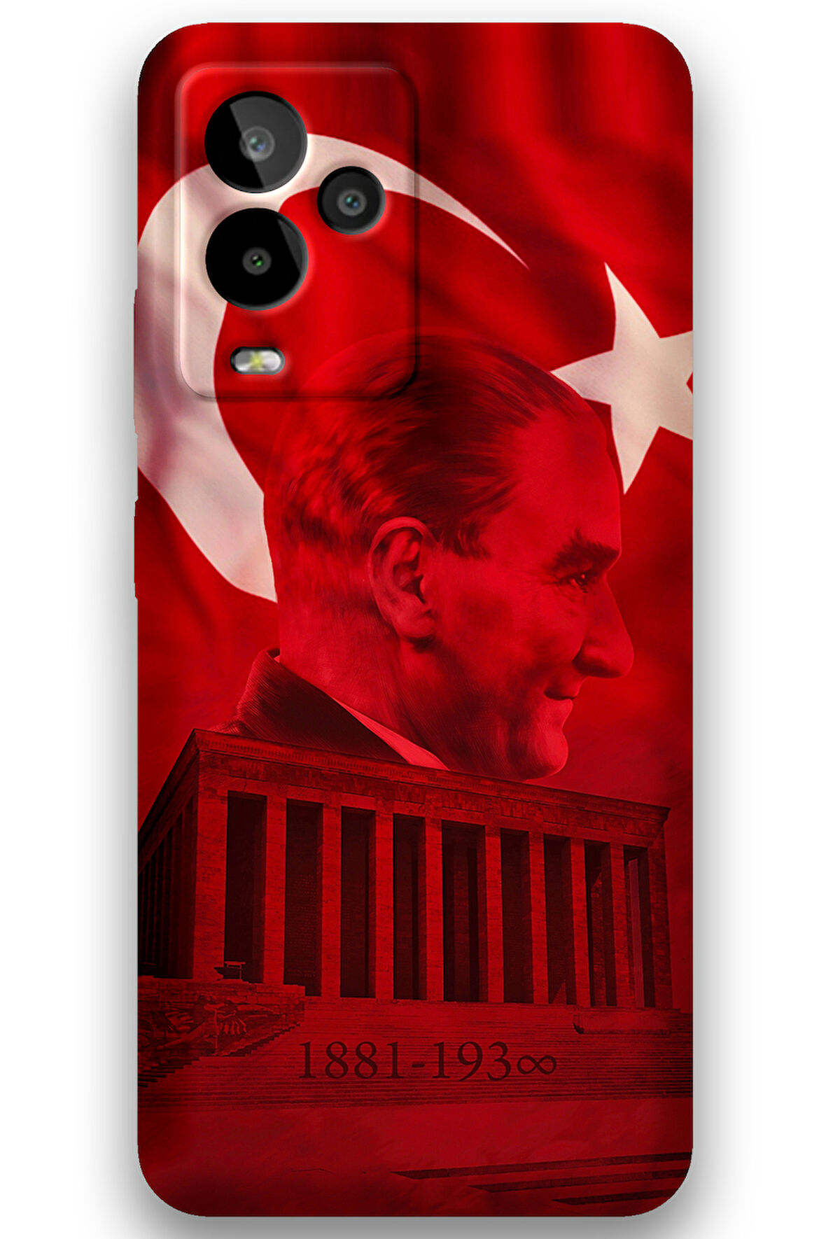 GM 24 Pro Uyumlu Atatürk Desenli Telefon Kılıfı + Ekran Koruyucu - 5848