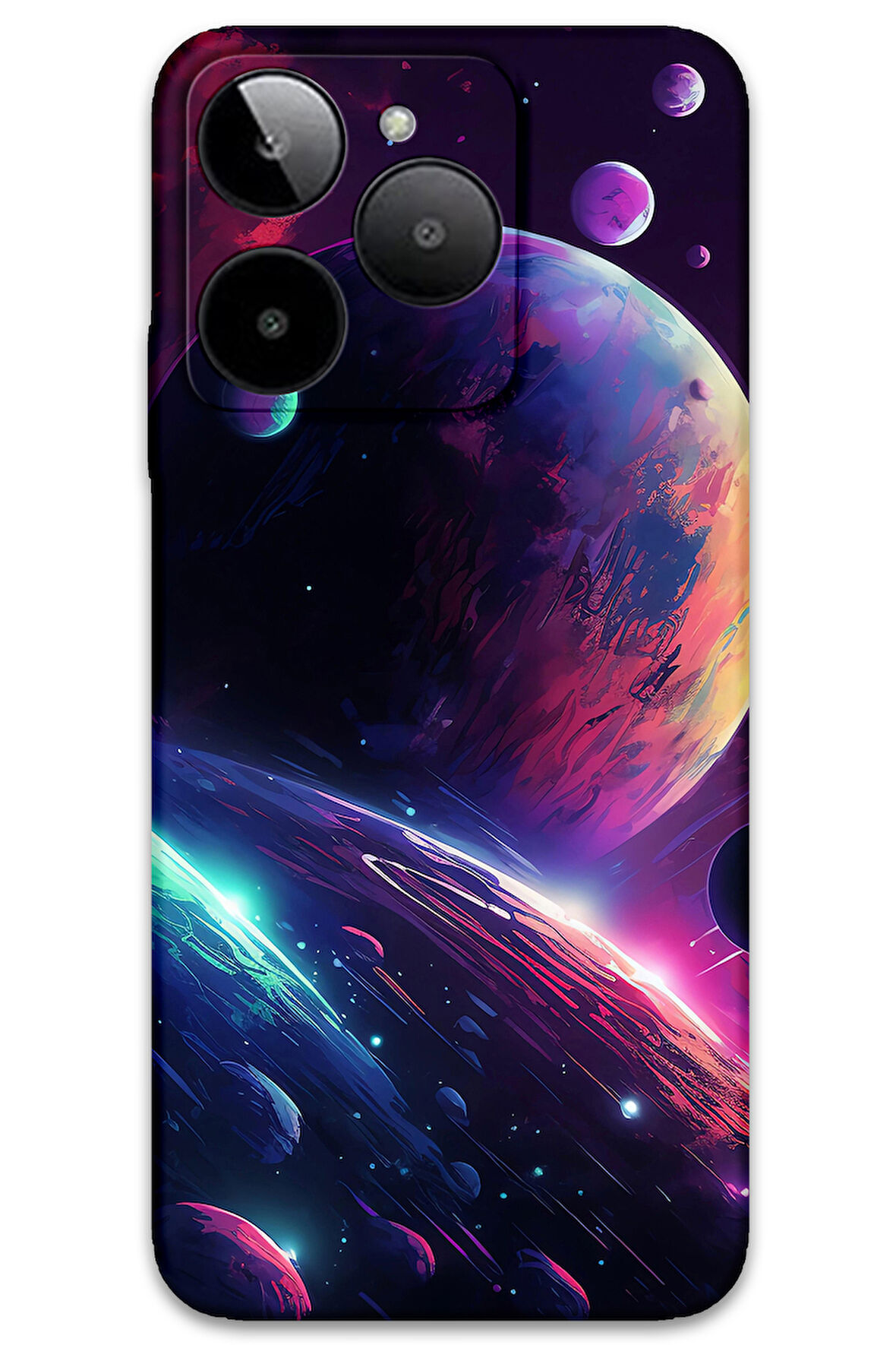 GM Era 30 Uyumlu Uzay Desenli Telefon Kılıfı + Ekran Koruyucu - 5862