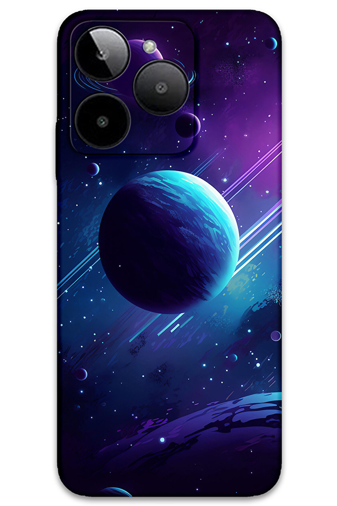 GM Era 30 Uyumlu Uzay Desenli Telefon Kılıfı + Ekran Koruyucu - 5866