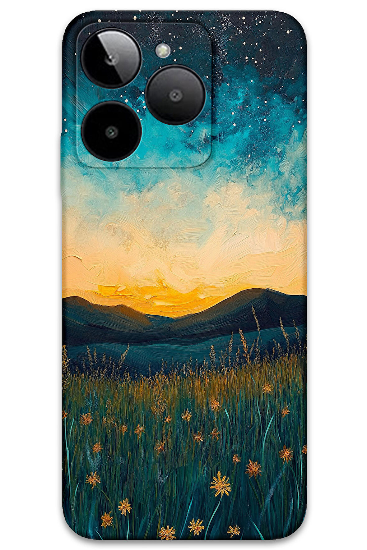 GM Era 30 Uyumlu Uzay Desenli Telefon Kılıfı + Ekran Koruyucu - 5871