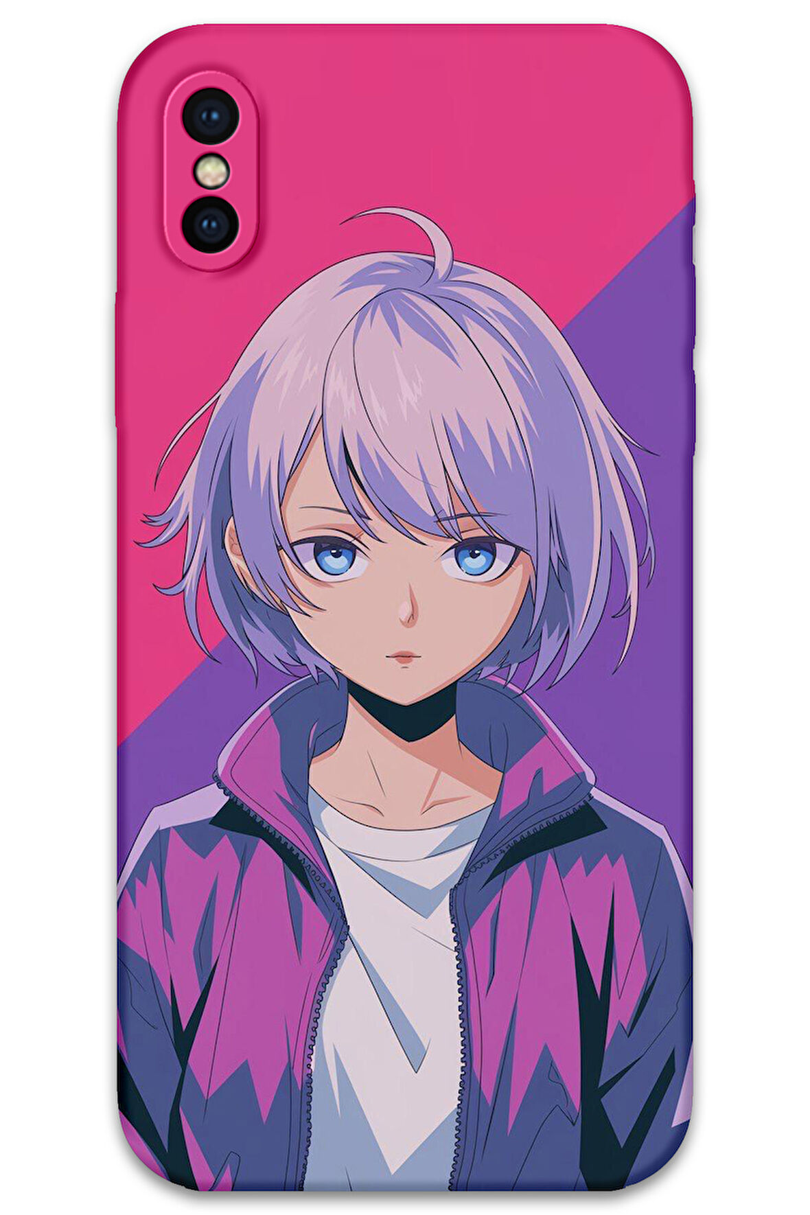 iPhone X Uyumlu Anime Desenli Telefon Kılıfı + Ekran Koruyucu - 5742