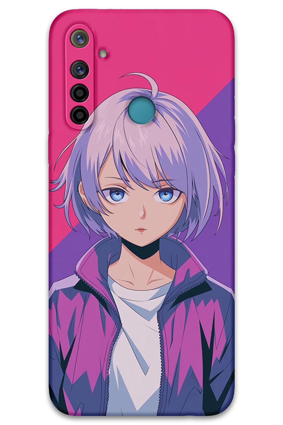Realme 5i Uyumlu Anime Desenli Telefon Kılıfı + Ekran Koruyucu - 5742