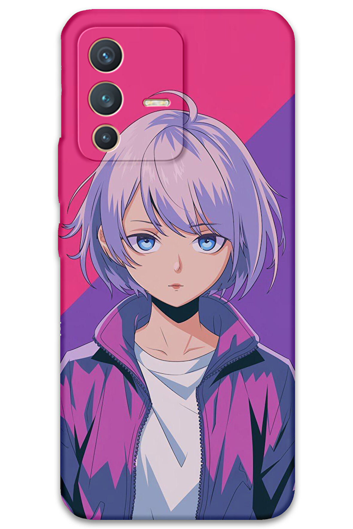 Vivo V23 5G Uyumlu Anime Desenli Telefon Kılıfı + Ekran Koruyucu - 5742