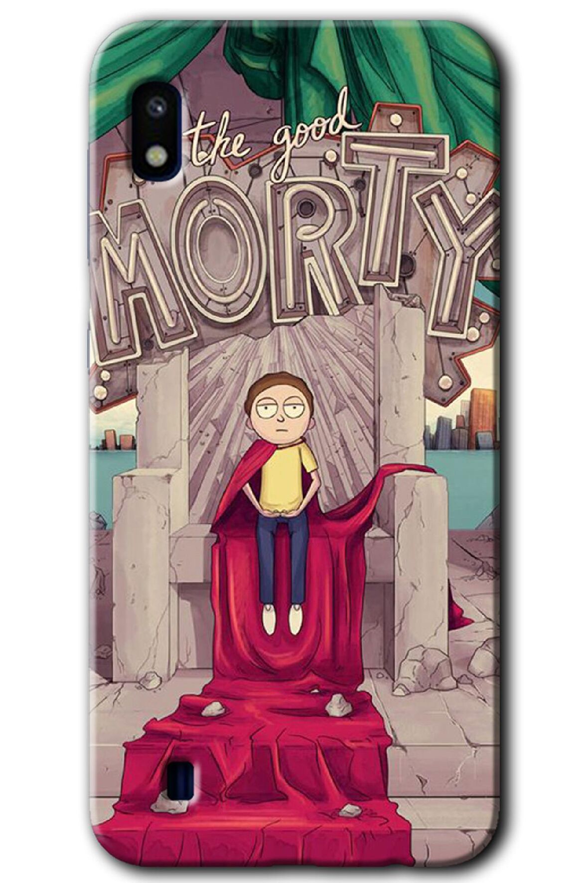 Galaxy A10 Kılıf HD Desen Baskılı Arka Kapak - Morty 