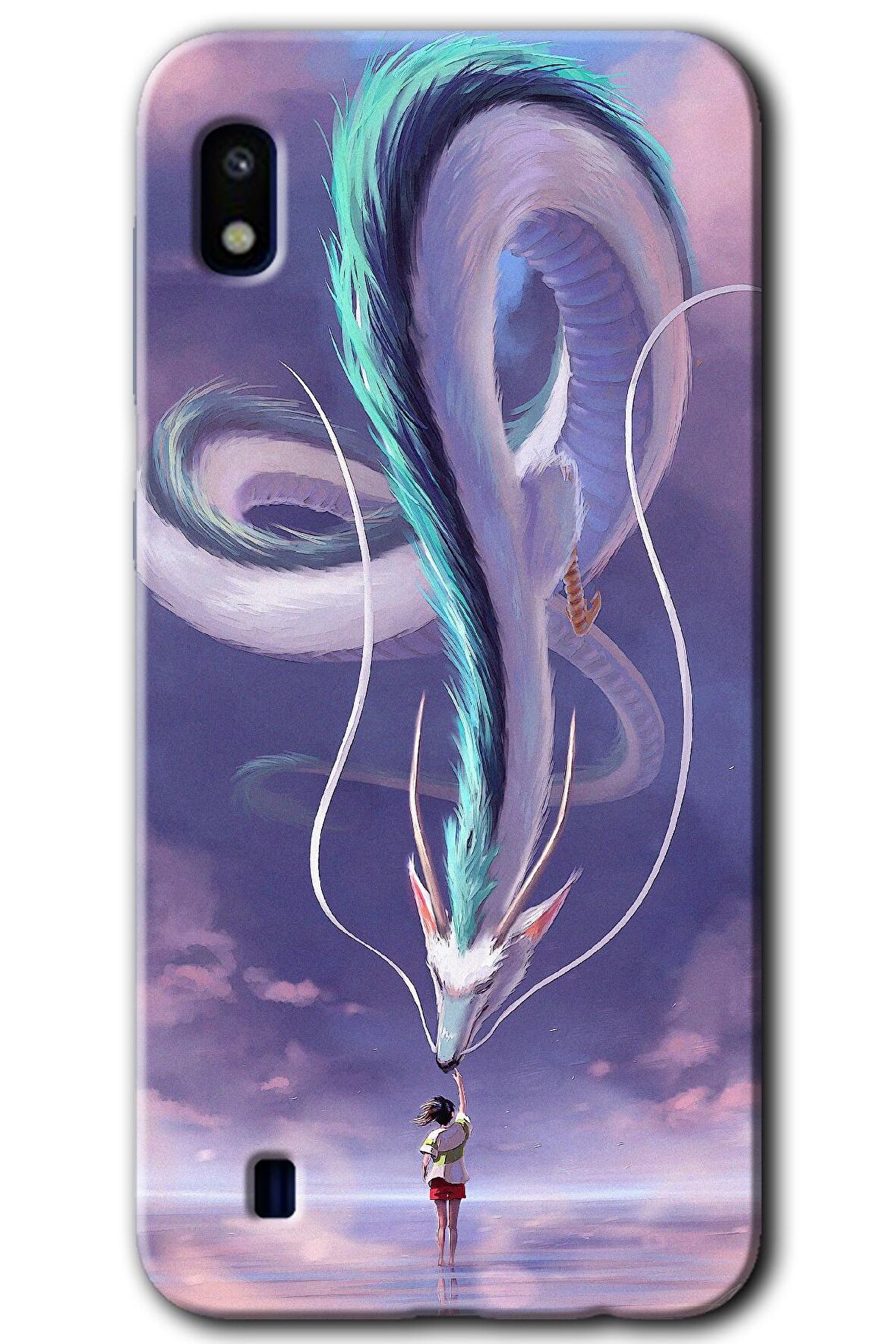 Galaxy A10 Kılıf HD Desen Baskılı Arka Kapak - Dragon Snake 