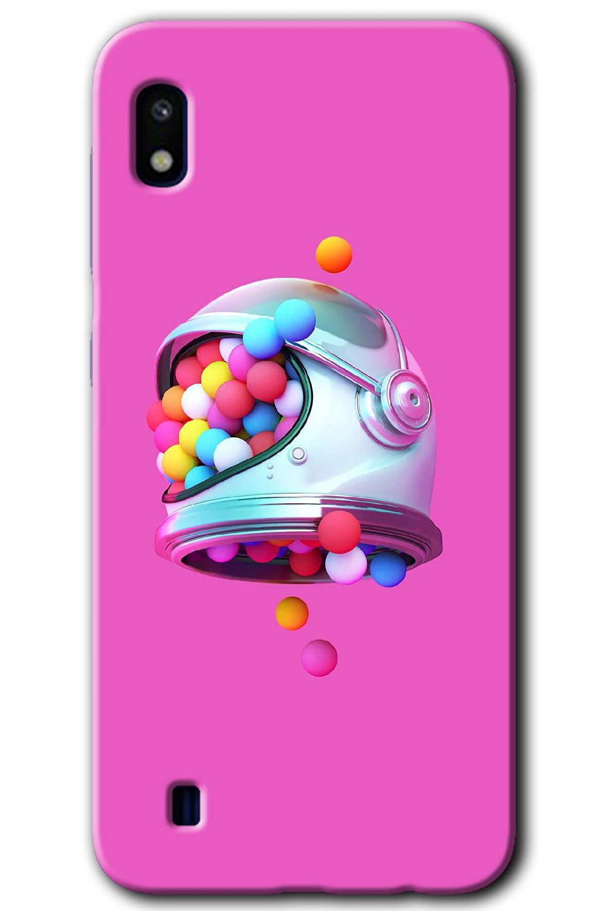 Galaxy A10 Kılıf HD Desen Baskılı Arka Kapak - Uzay Başlığı 