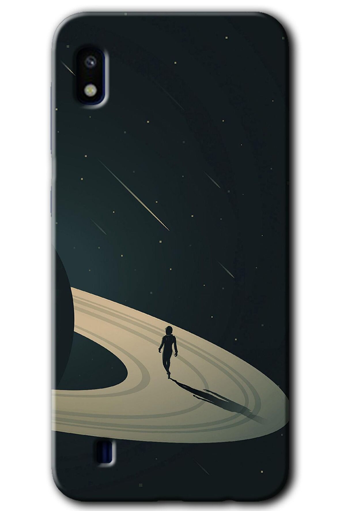 Galaxy A10 Kılıf HD Desen Baskılı Arka Kapak - Space Planet 