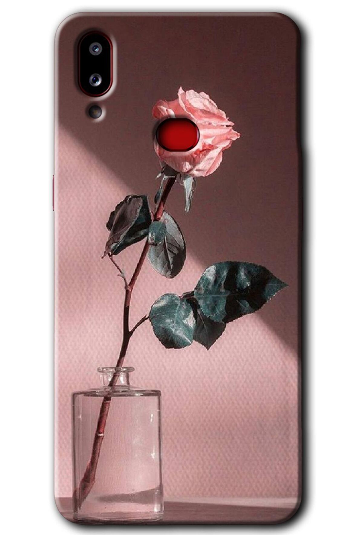 Galaxy A10s Kılıf HD Desen Baskılı Arka Kapak - Retro Gül 