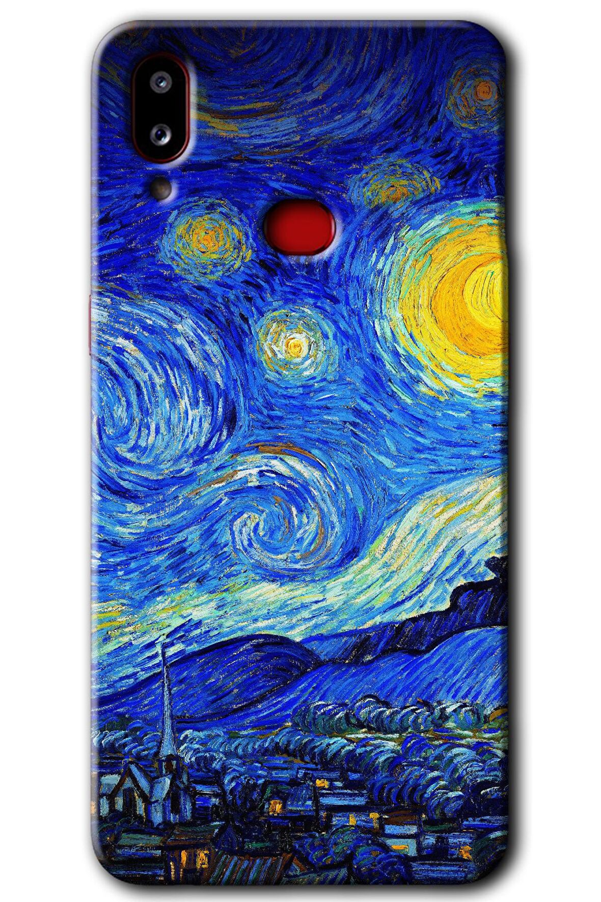 Galaxy A10s Kılıf HD Desen Baskılı Arka Kapak - Starry Night 