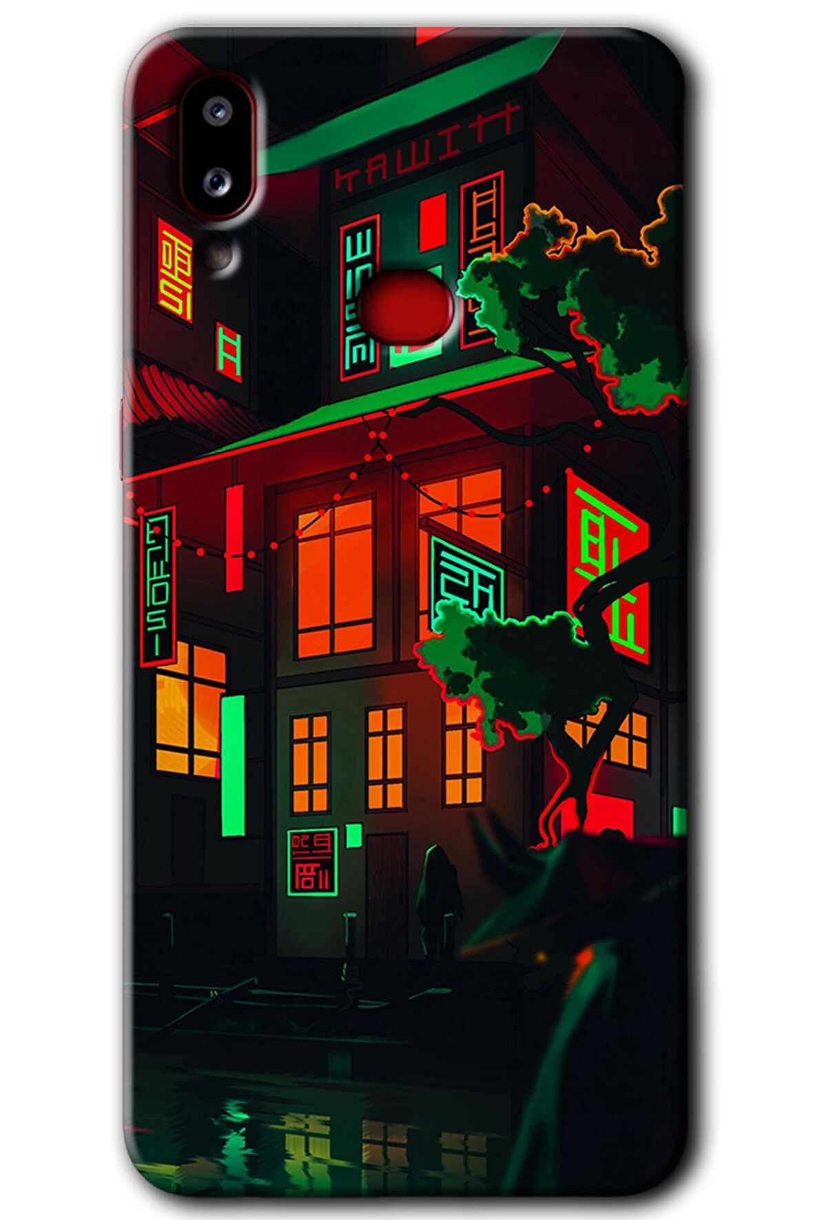 Galaxy A10s Kılıf HD Desen Baskılı Arka Kapak - China Street 