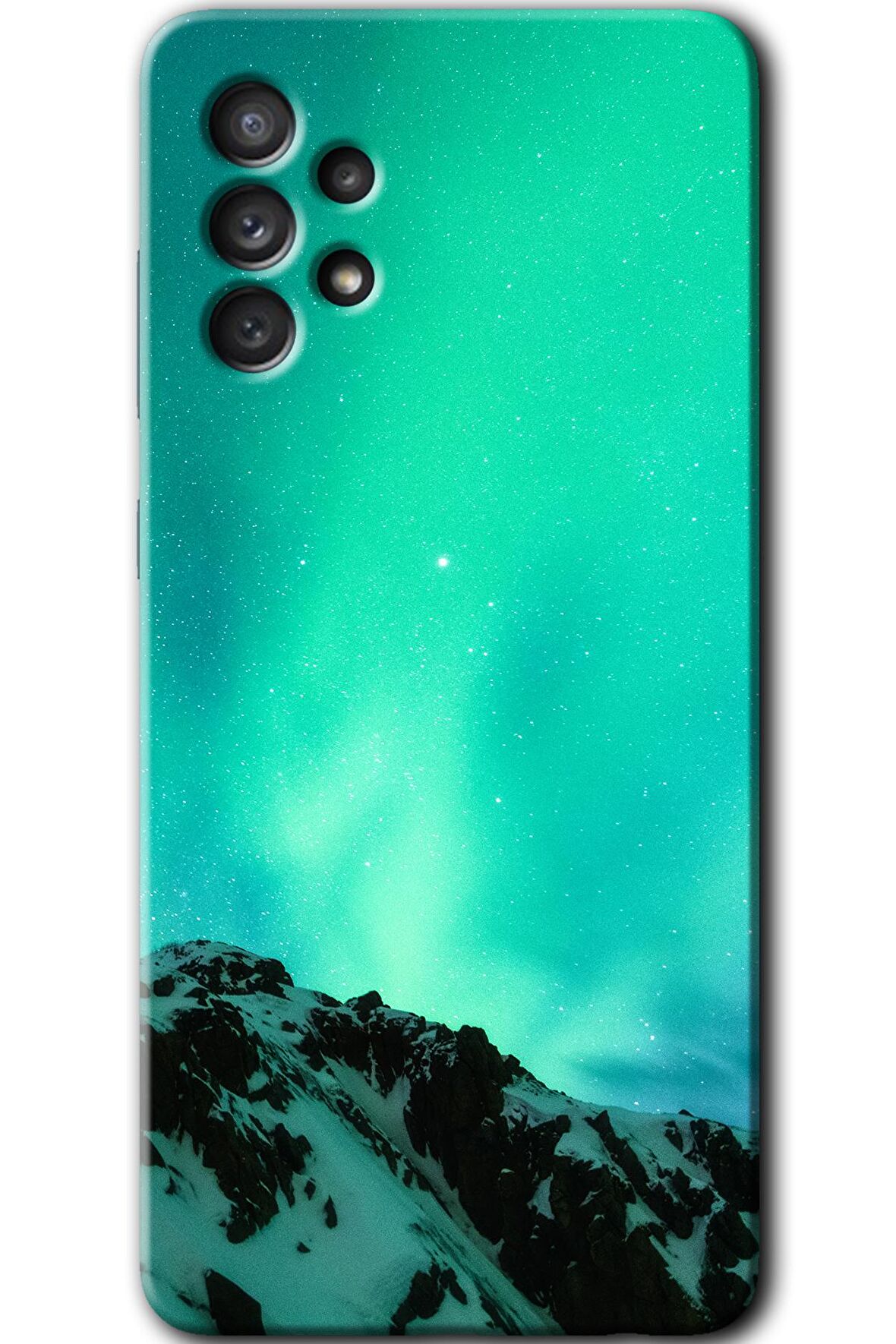 Galaxy A13 Kılıf HD Desen Baskılı Arka Kapak - Aurora 