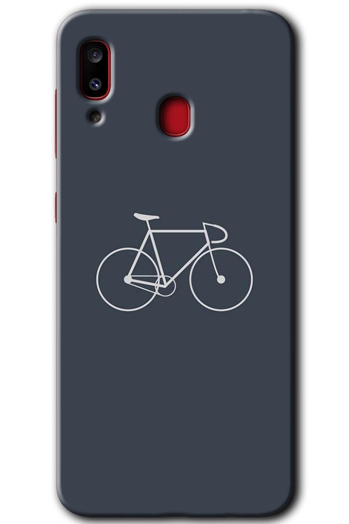 Galaxy A20 Kılıf HD Desen Baskılı Arka Kapak - Bike 