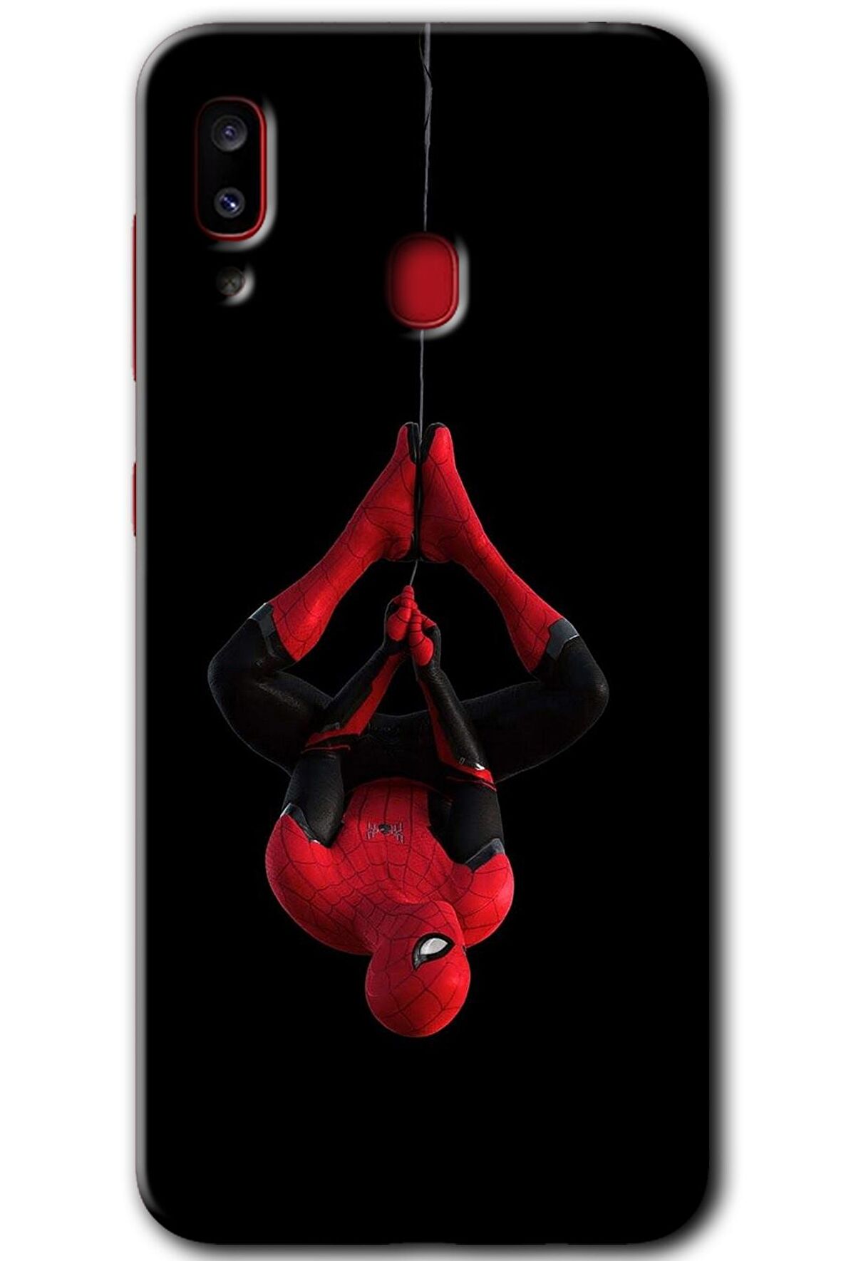Galaxy A20 Kılıf HD Desen Baskılı Arka Kapak - Örümcek Adam 
