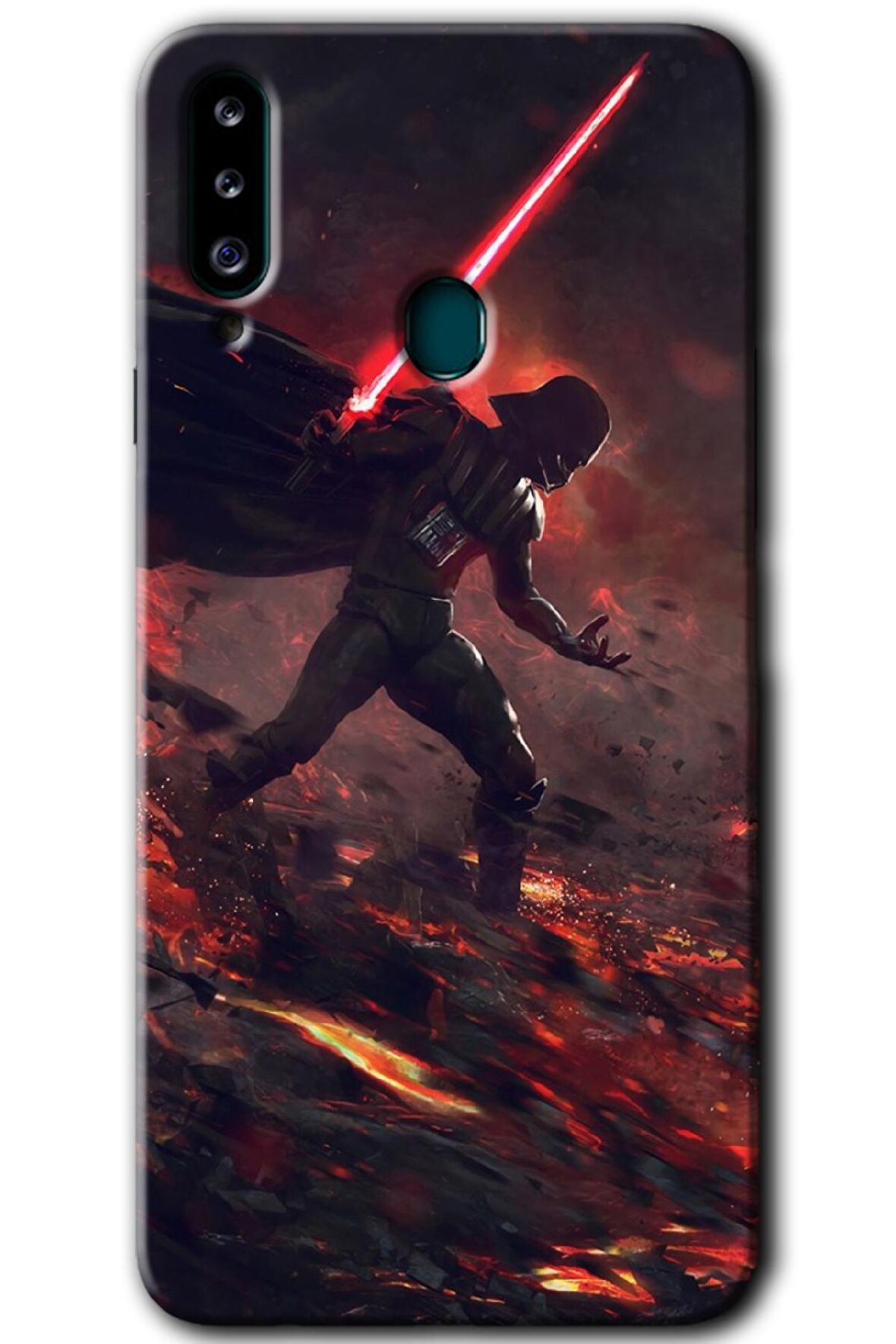 Galaxy A20s Kılıf HD Desen Baskılı Arka Kapak - Darh Vader Wars 
