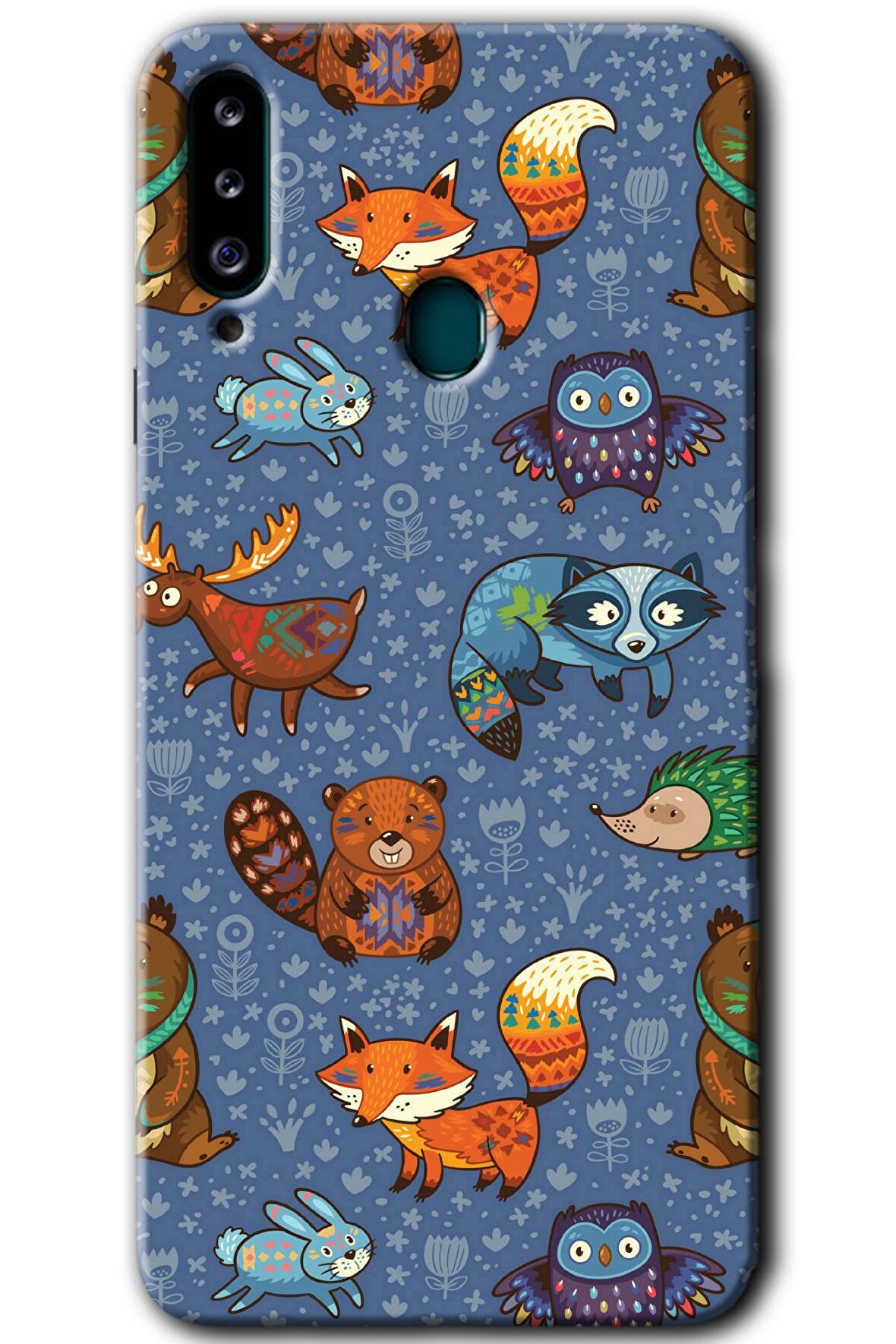 Galaxy A20s Kılıf HD Desen Baskılı Arka Kapak - Animals Funny 