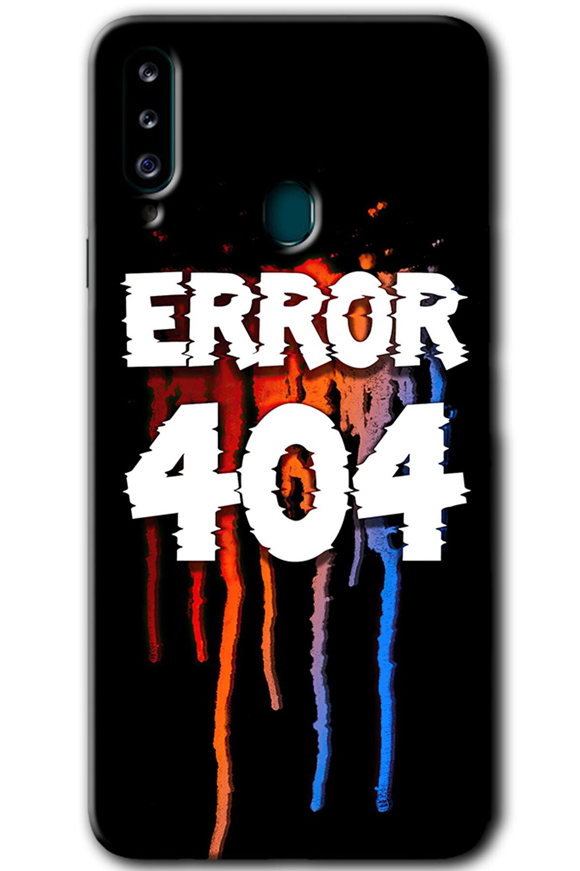 Galaxy A20s Kılıf HD Desen Baskılı Arka Kapak - 404 Error 