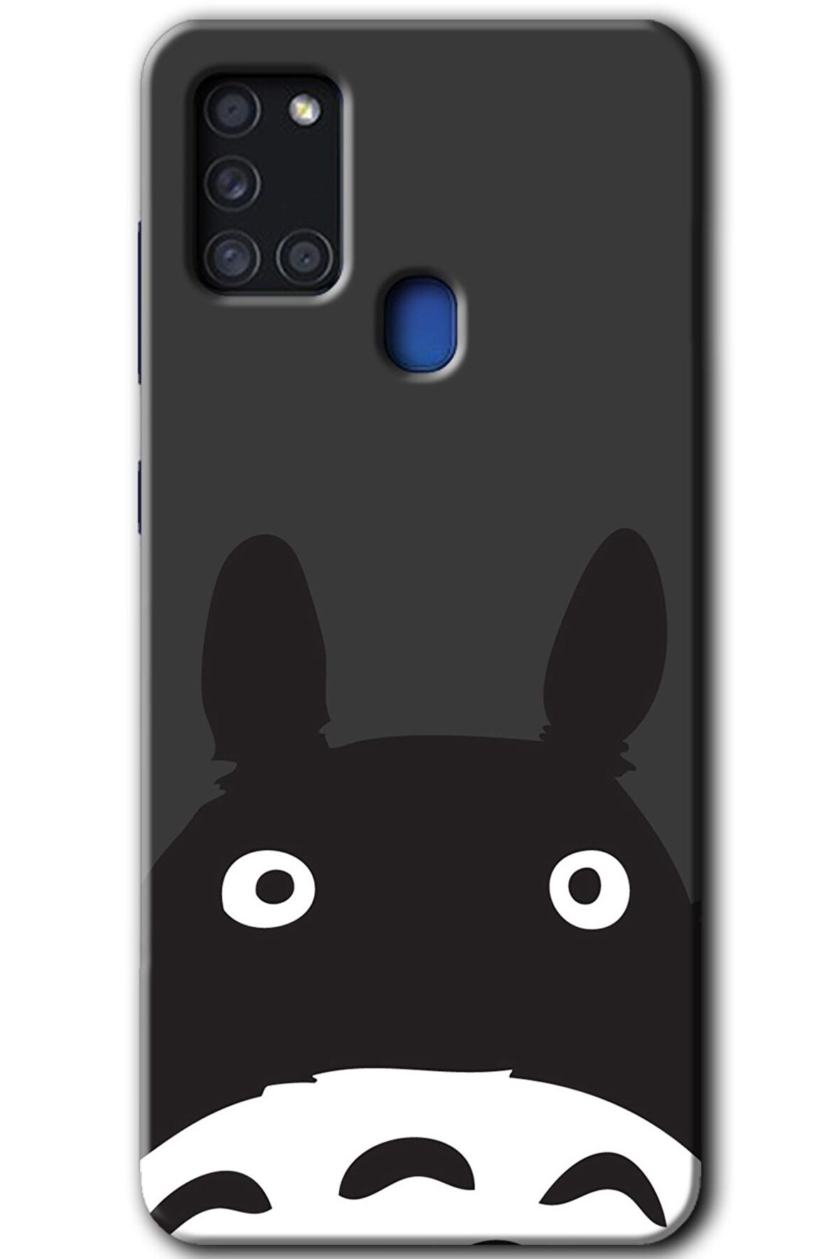 Galaxy A21s Kılıf HD Desen Baskılı Arka Kapak - Şaşkın Eşek 