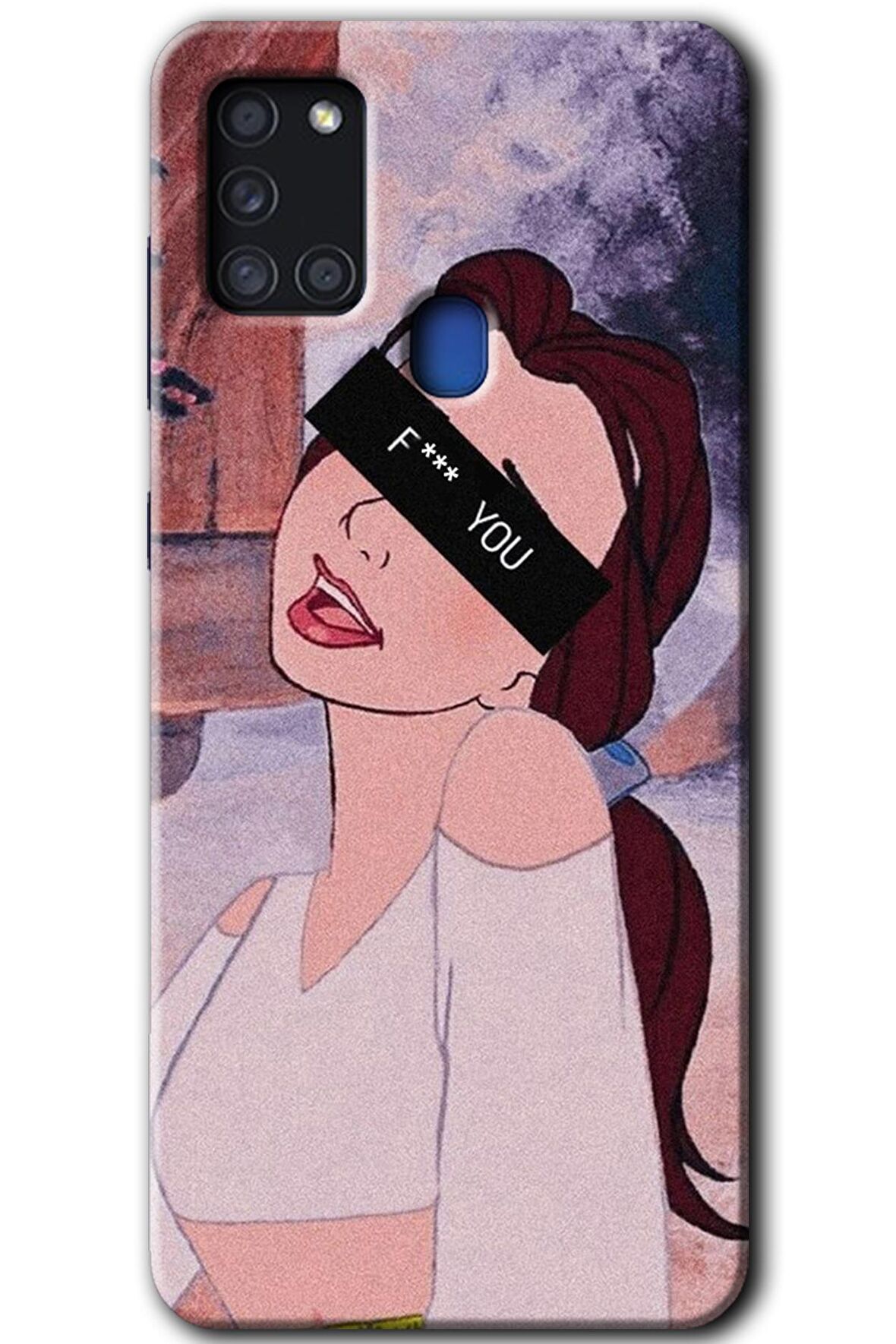 Galaxy A21s Kılıf HD Desen Baskılı Arka Kapak - Bad Girl 