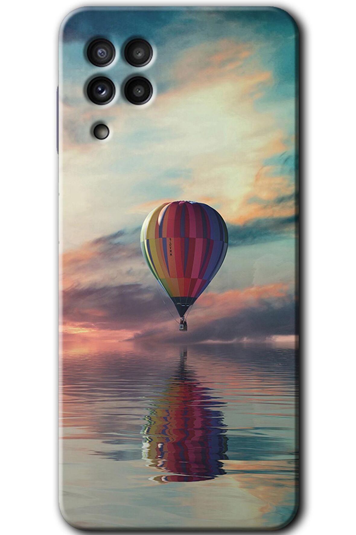Galaxy A22 Kılıf HD Desen Baskılı Arka Kapak - Zeplin 