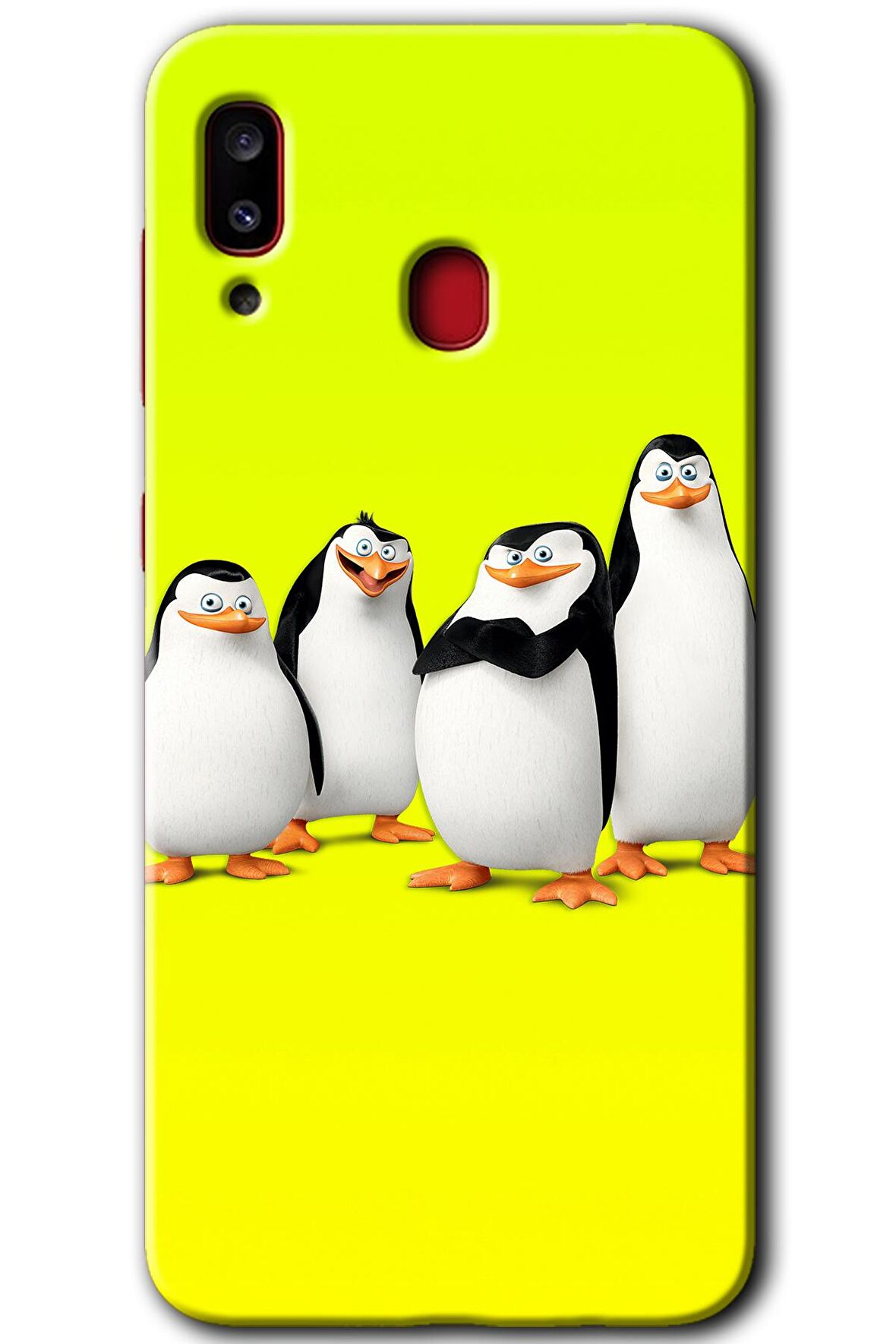 Galaxy A30 Kılıf HD Desen Baskılı Arka Kapak - Penguenler 