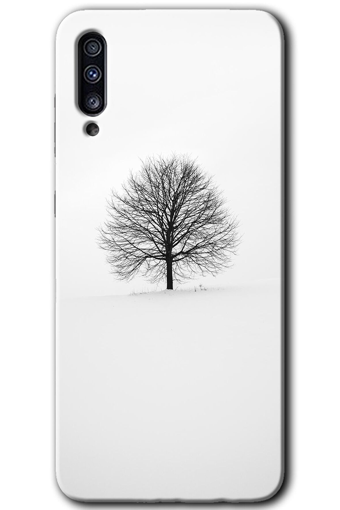 Galaxy A30s Kılıf HD Desen Baskılı Arka Kapak - Alone Tree 