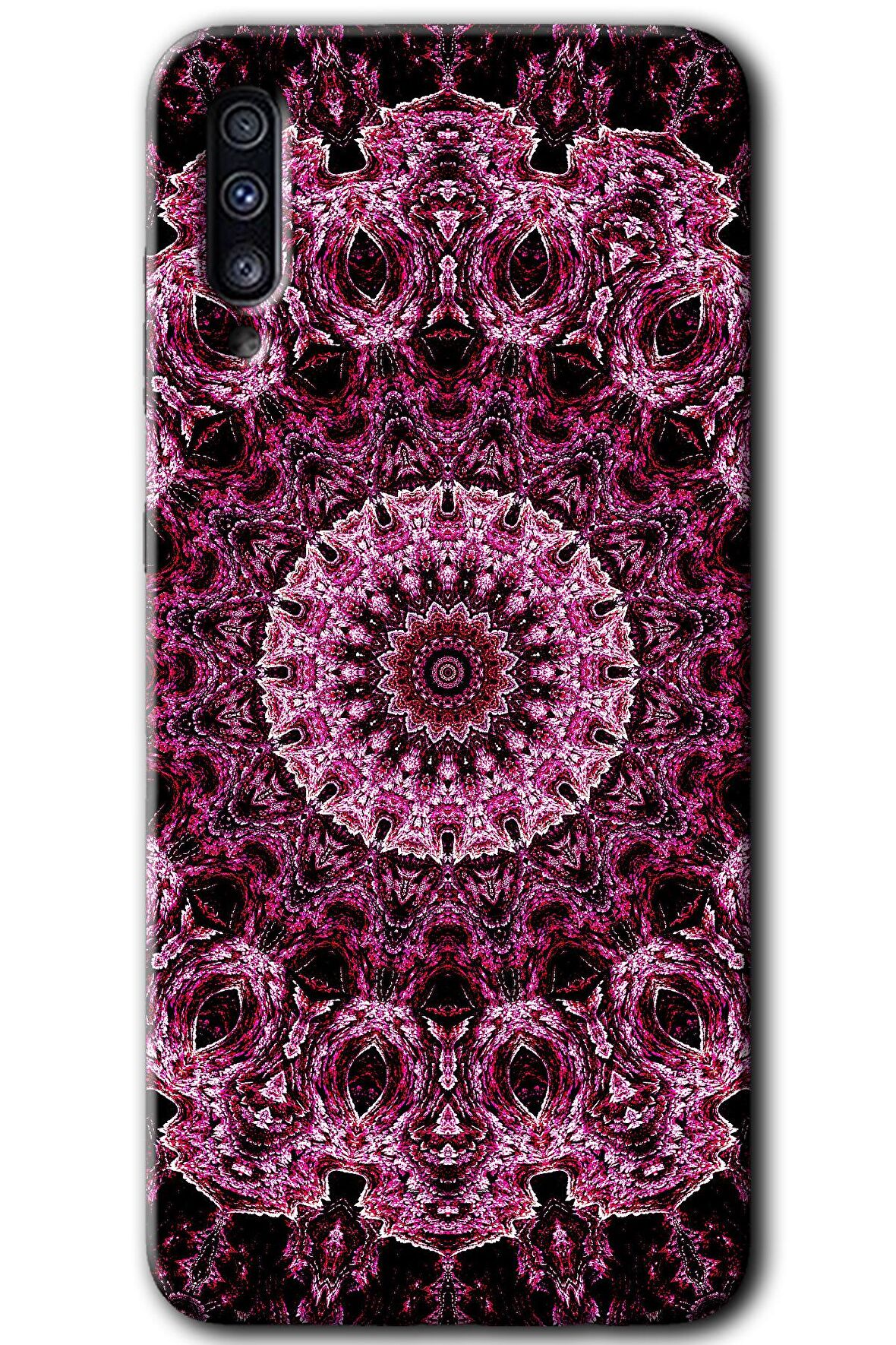 Galaxy A30s Kılıf HD Desen Baskılı Arka Kapak - Mandala Patterns Kaleidoscope 