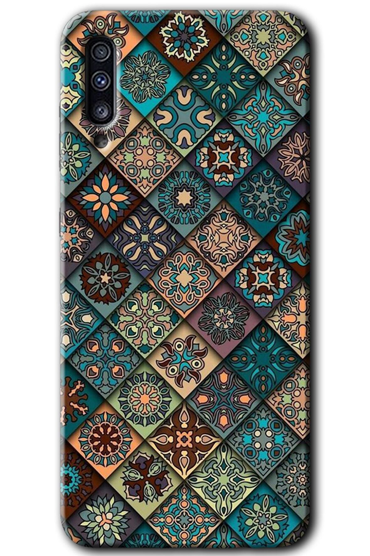 Galaxy A30s Kılıf HD Desen Baskılı Arka Kapak - Mandala Desen 