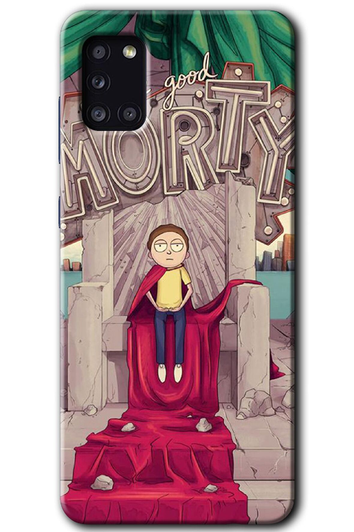 Galaxy A31 Kılıf HD Desen Baskılı Arka Kapak - Morty 