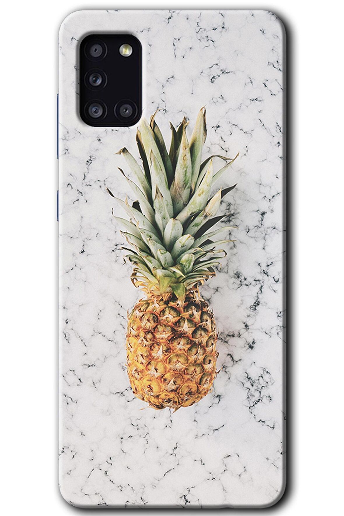 Galaxy A31 Kılıf HD Desen Baskılı Arka Kapak - Ananas 