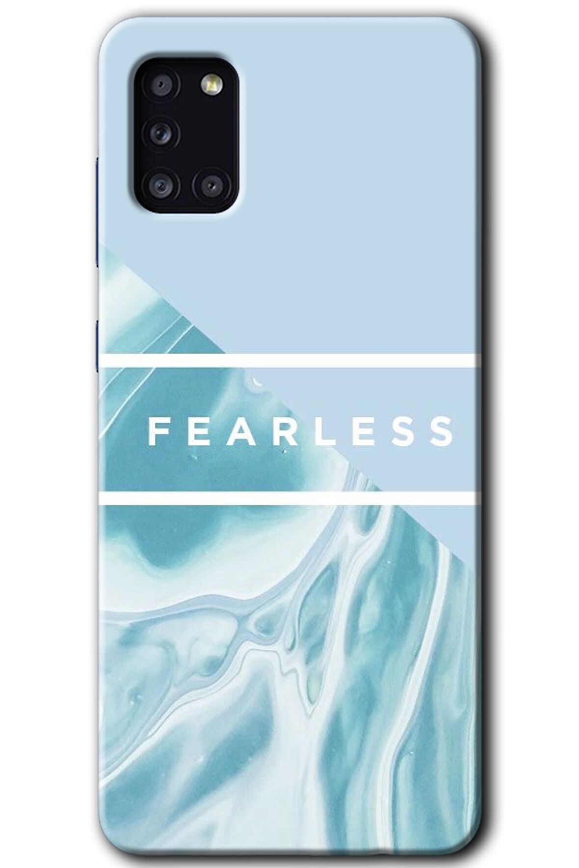 Galaxy A31 Kılıf HD Desen Baskılı Arka Kapak - Fearless 