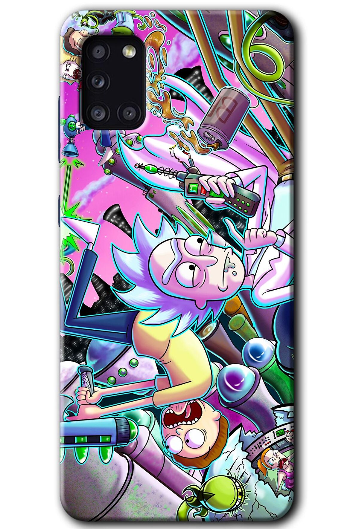 Galaxy A31 Kılıf HD Desen Baskılı Arka Kapak - Graffiti Çizgi Film 