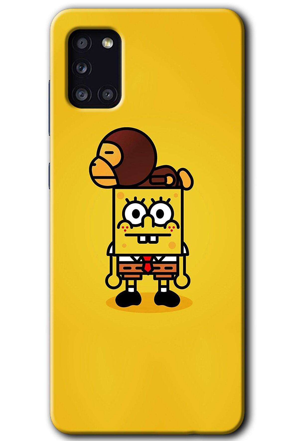 Galaxy A31 Kılıf HD Desen Baskılı Arka Kapak - Sünger Bob 
