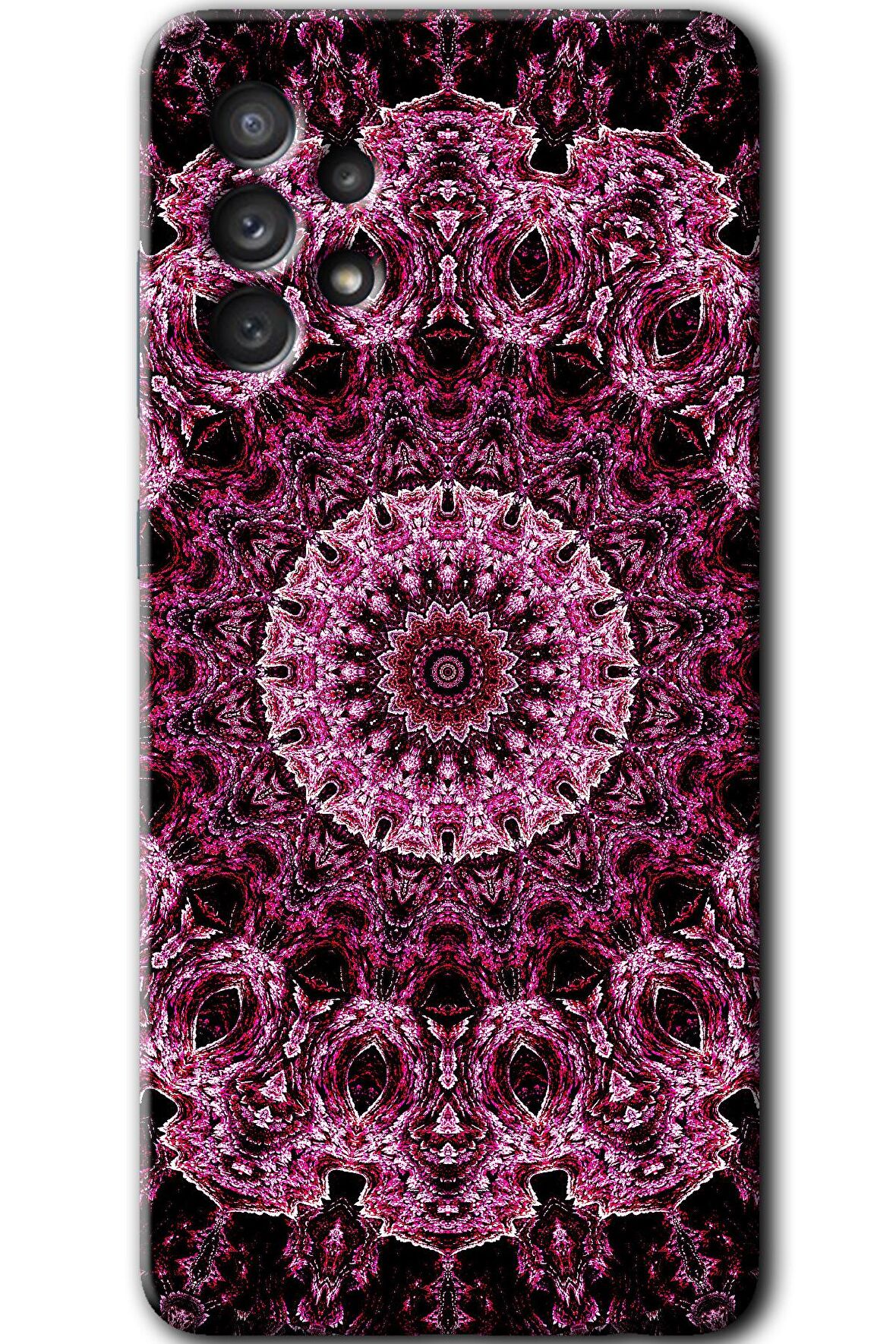 Galaxy A32 4G Kılıf HD Desen Baskılı Arka Kapak - Mandala Patterns Kaleidoscope 
