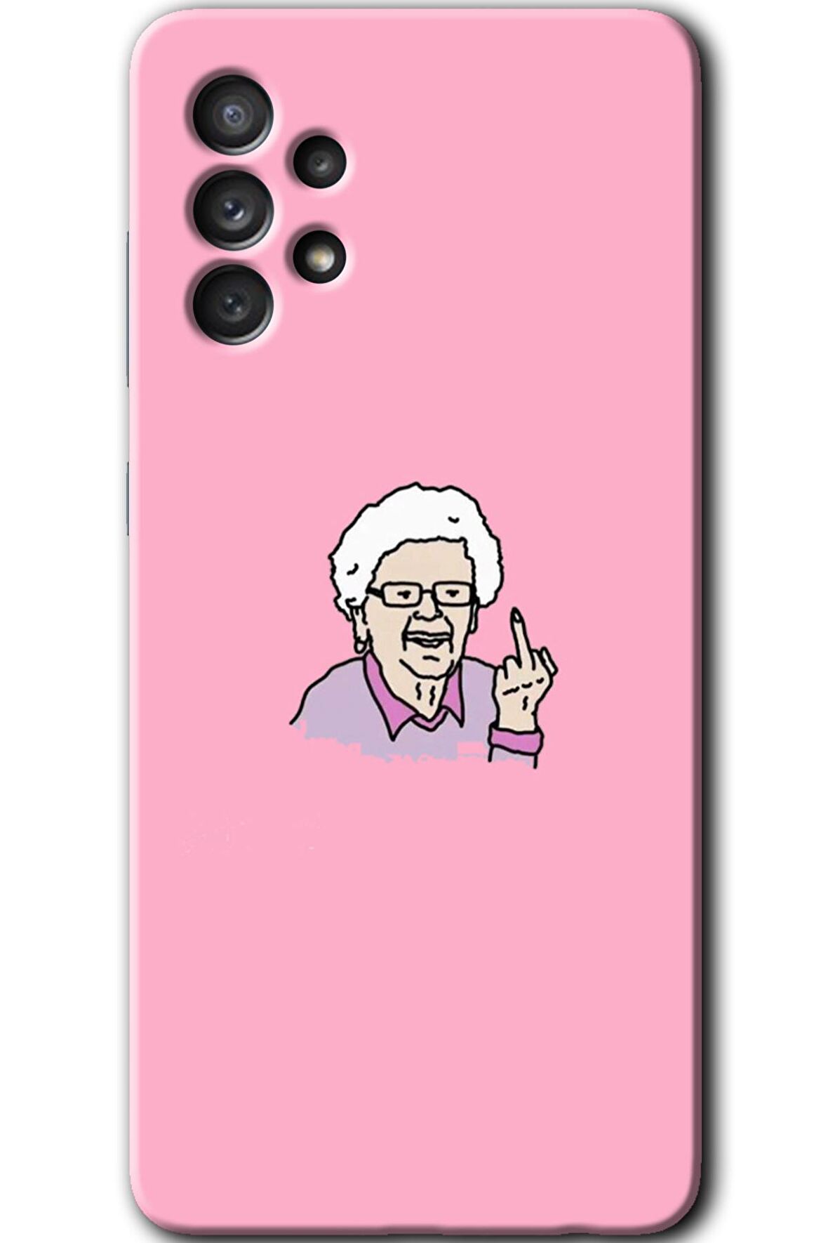 Galaxy A33 Kılıf HD Desen Baskılı Arka Kapak - Bad Grandmother 