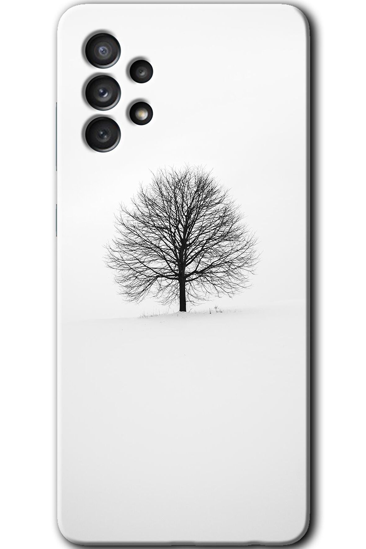 Galaxy A33 Kılıf HD Desen Baskılı Arka Kapak - Alone Tree 