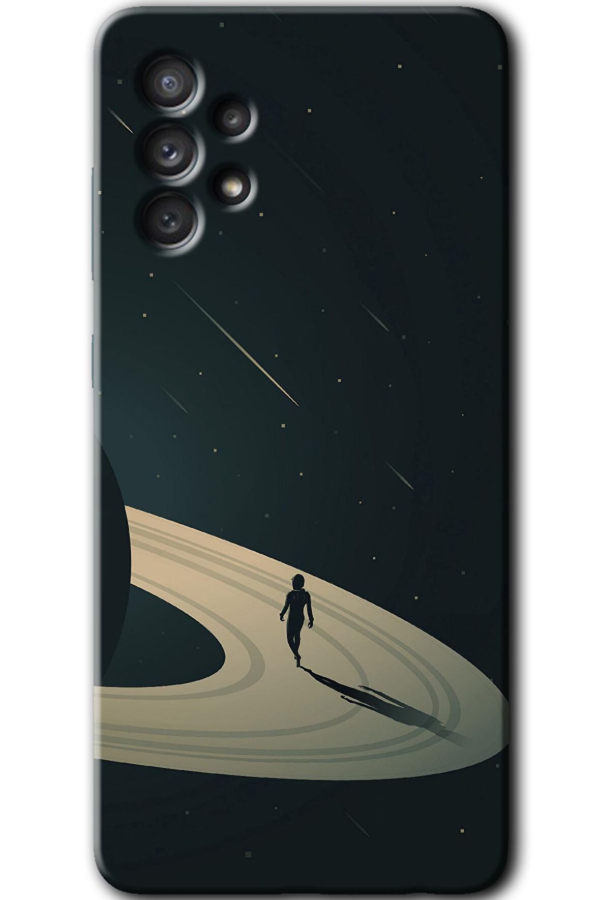 Galaxy A33 Kılıf HD Desen Baskılı Arka Kapak - Space Planet 