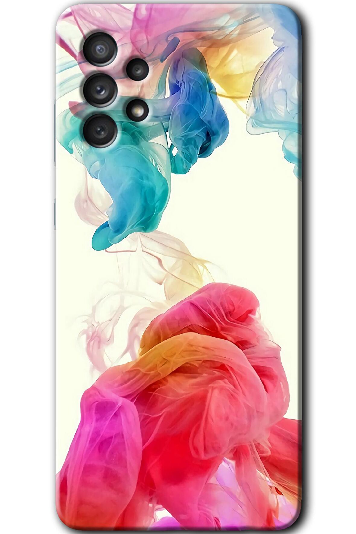 Galaxy A33 Kılıf HD Desen Baskılı Arka Kapak - Gökkuşağı Color 