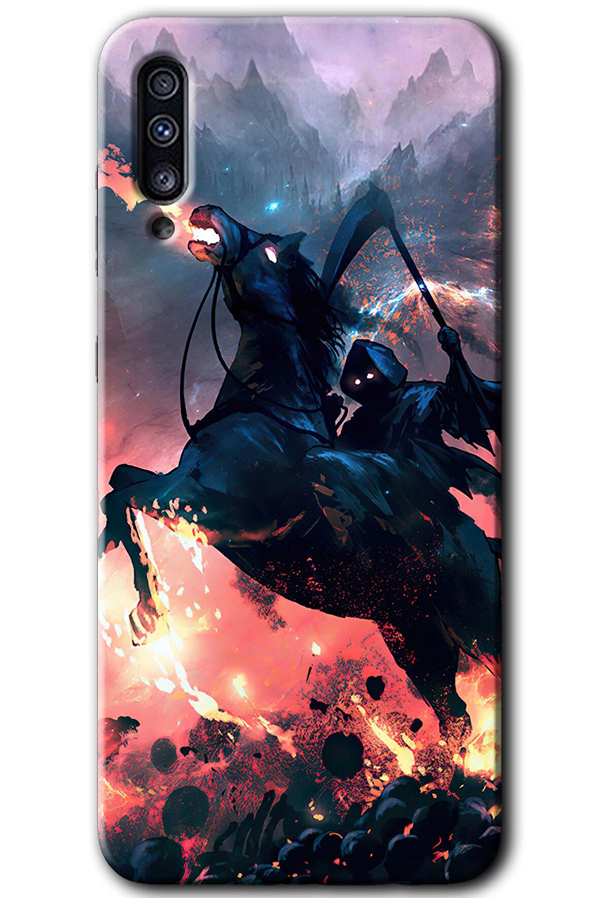 Galaxy A50 Kılıf HD Desen Baskılı Arka Kapak - Bloodhorne 